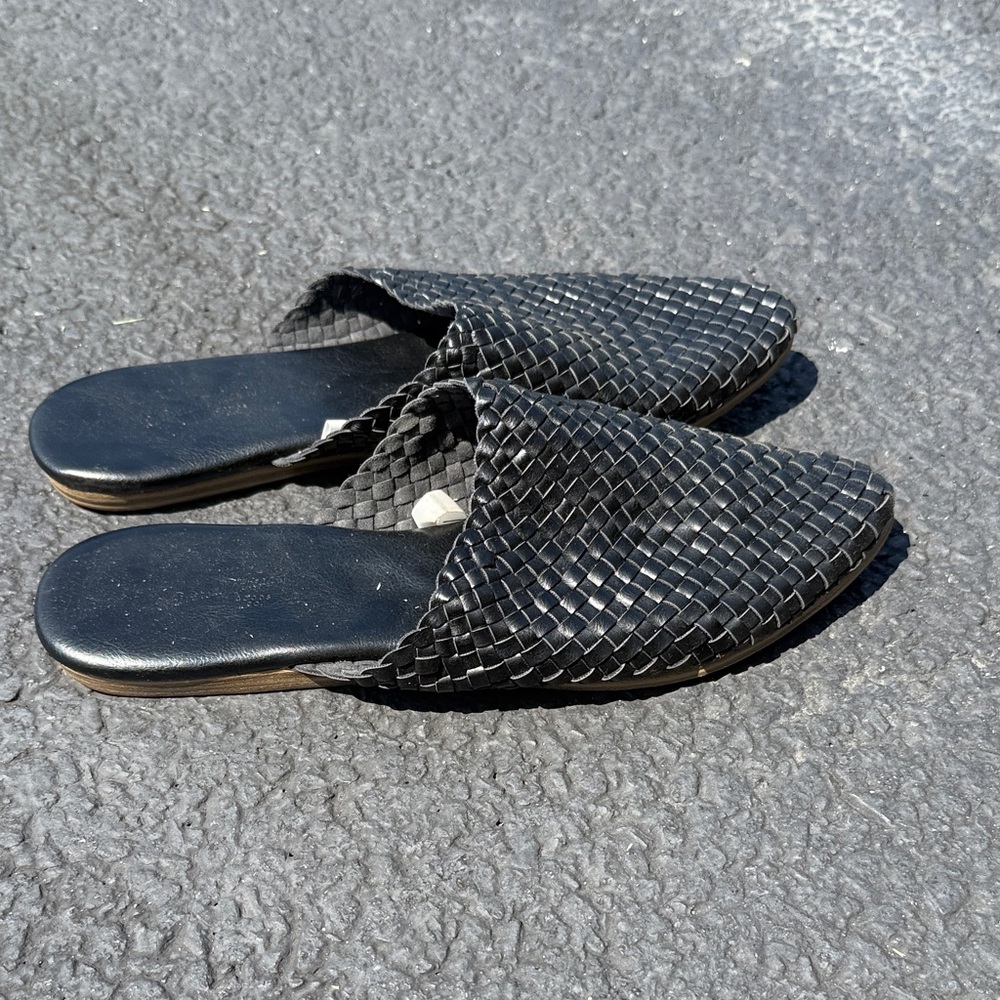 Target Black Woven Mules